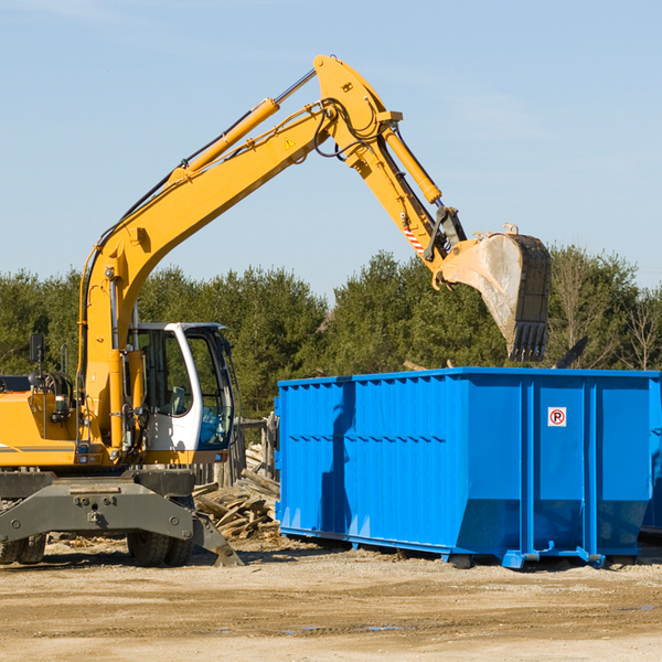 are there any restrictions on where a residential dumpster can be placed in Paris VA